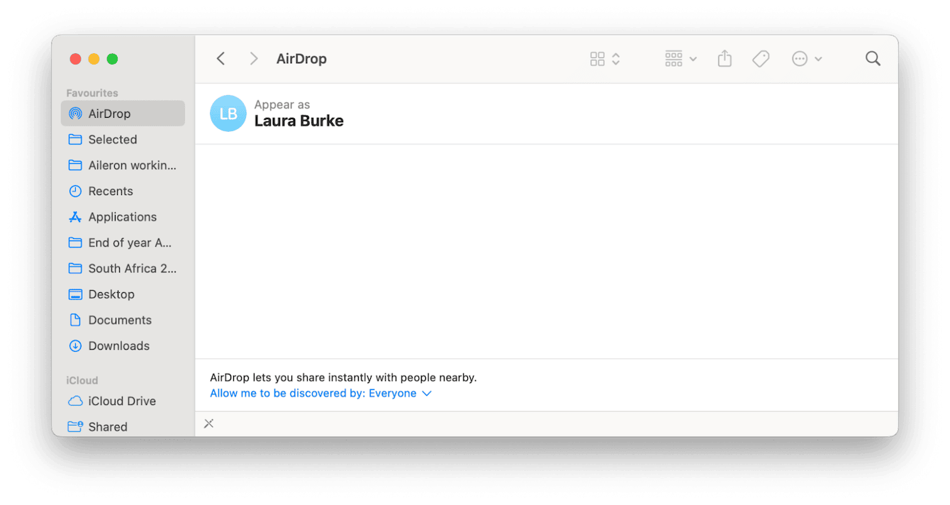 On old Mac, select the files and choose Share > AirDrop